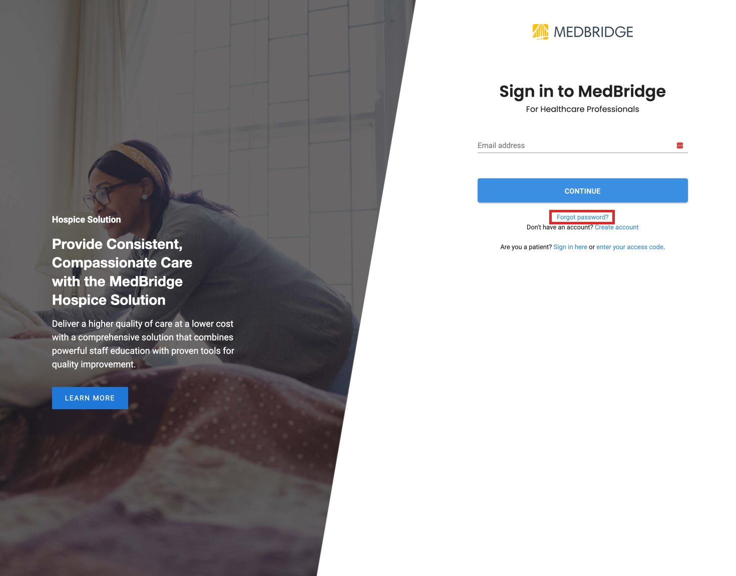 What if I my password? How do I change or reset it? MedBridge