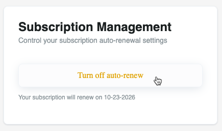 A screen shot of a subscription

AI-generated content may be incorrect.